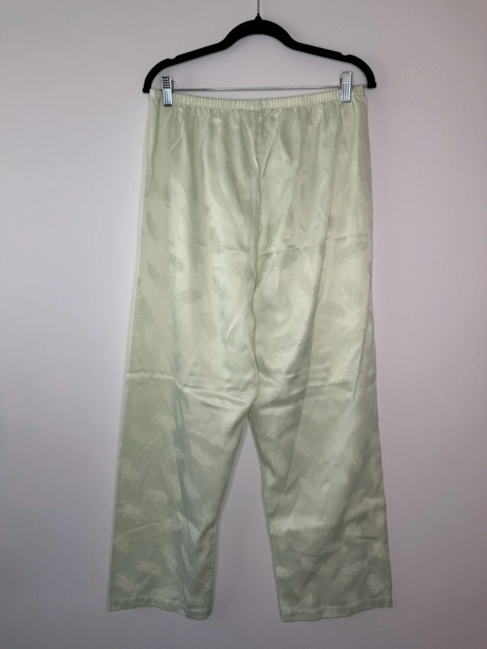 Vintage Kassatly Palm Beach French Maid‎ Pajama Set Satin Floral M